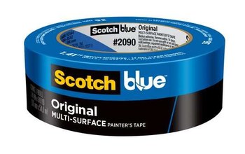 3M ScotchBlue 2090 Blue Painter's Tape - 24 mm Width x 60 yd Length - Total Finishing Supplies