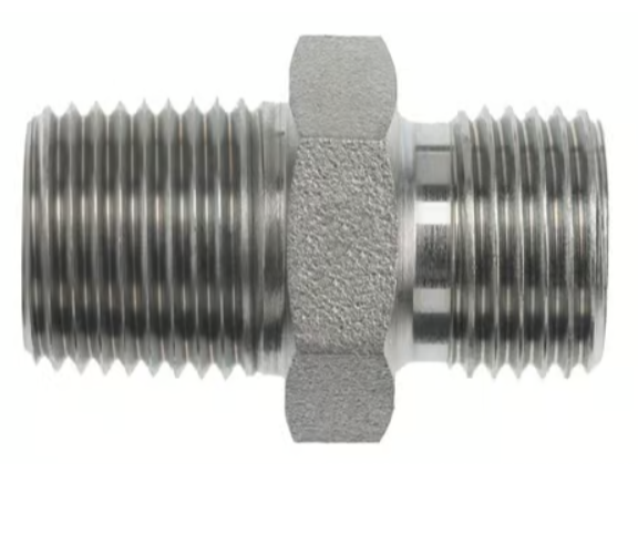 Male NPT (1/4") X Male BSPP (1/4") Stainless Adapter - Total Finishing Supplies