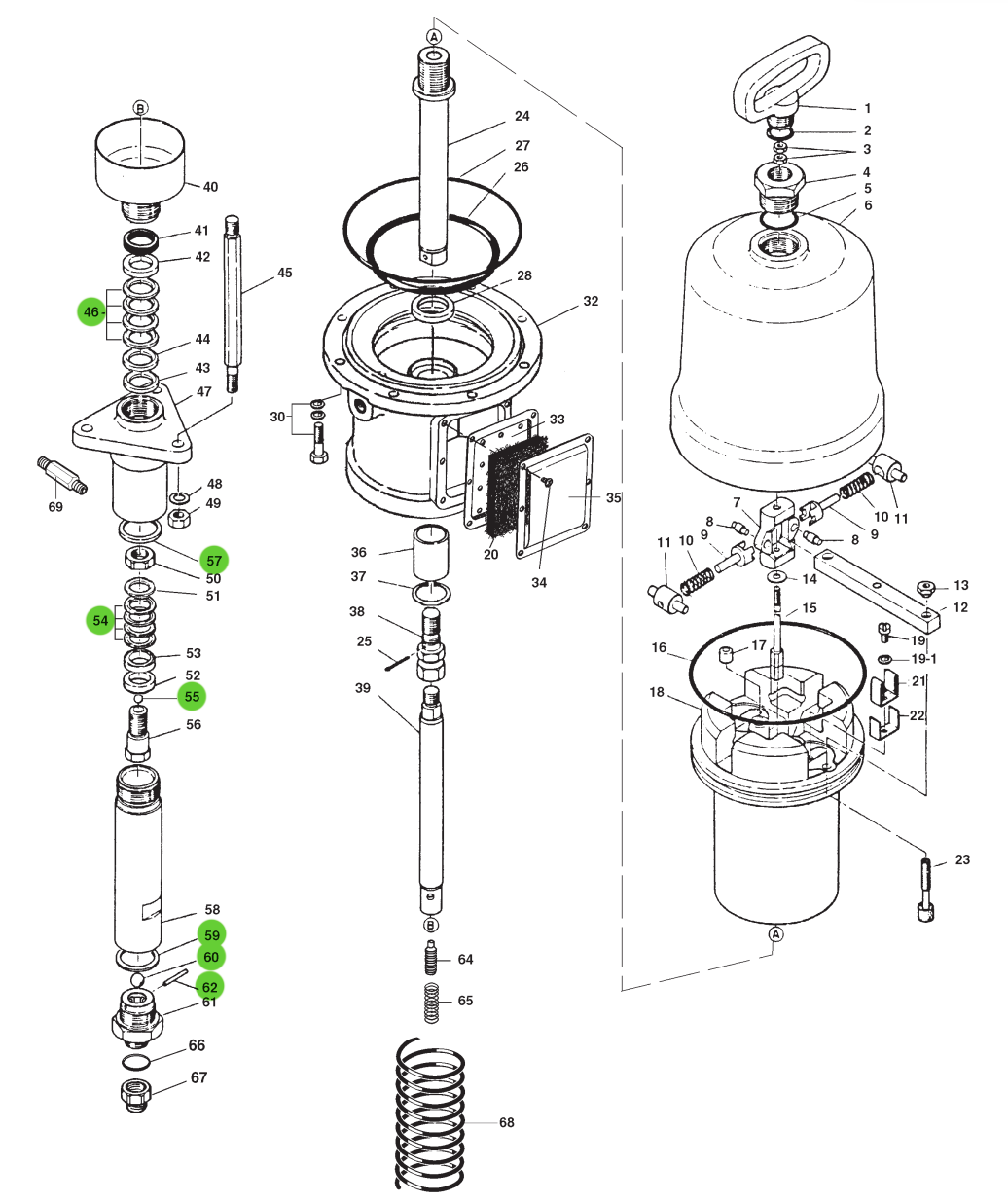 Anest Iwata 7963 Minor Maintenance Pump Repair Kit PP1171CNE