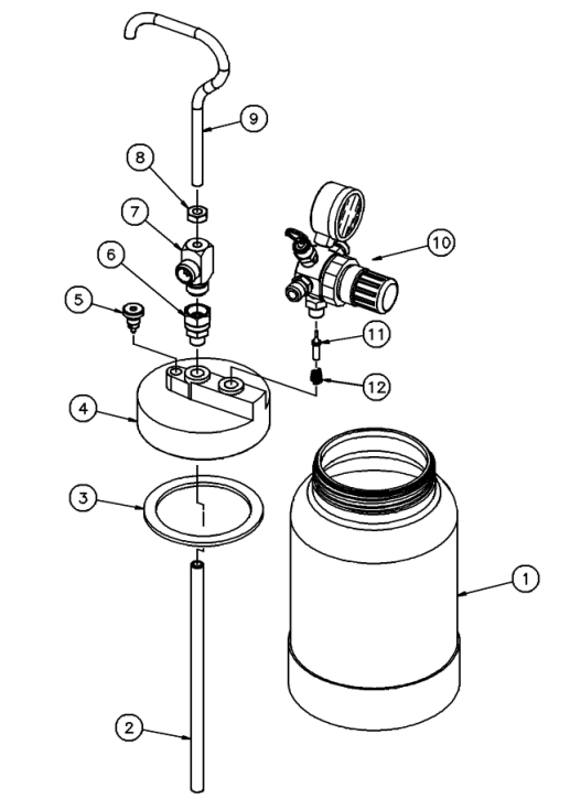 Binks 80-34 Material Tube - Total Finishing Supplies