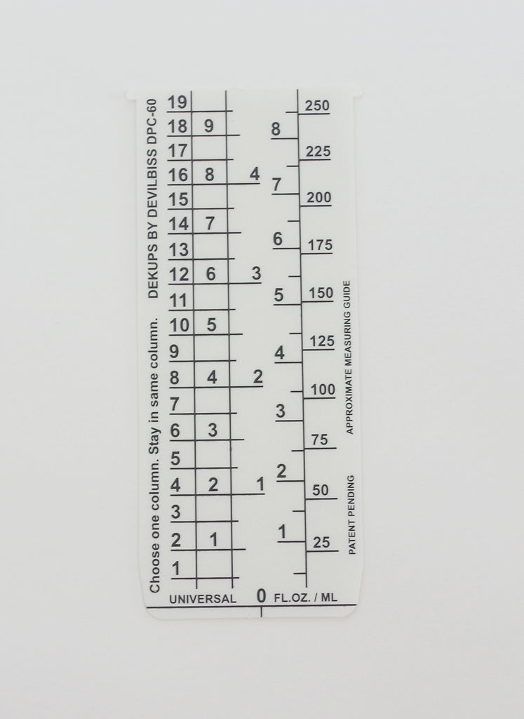 DeVilbiss DeKups® 9 oz. Universal Measuring Guide - Total Finishing Supplies