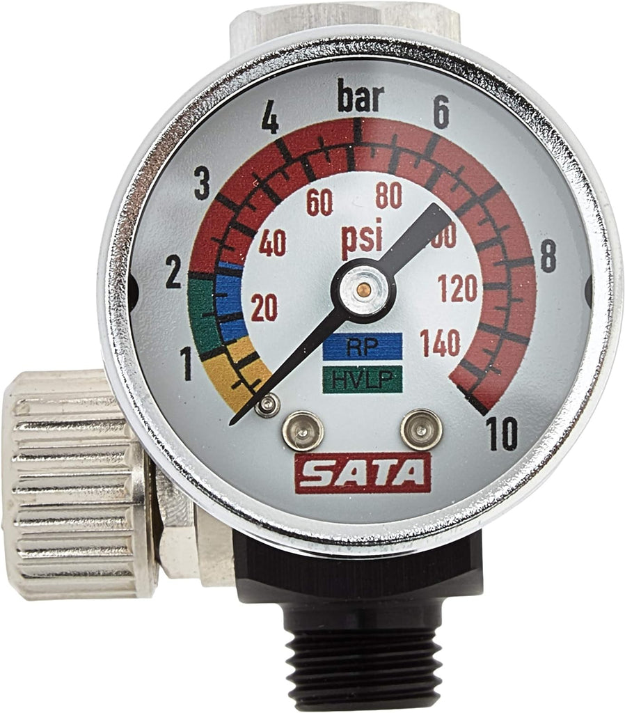 SATA Pressure Regulator w/ Gauge - 27771 - Total Finishing Supplies