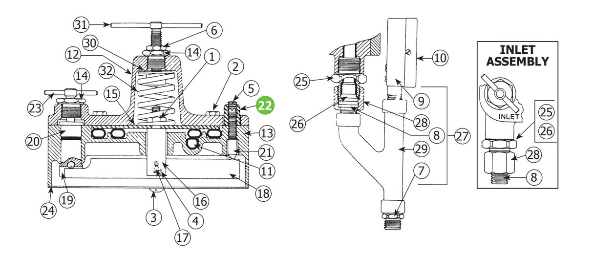 Binks 84-211 Adjustment Lock Nut