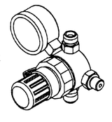Binks 85-440 Air Regulator Assembly For Steadi Grip Pressure Pots