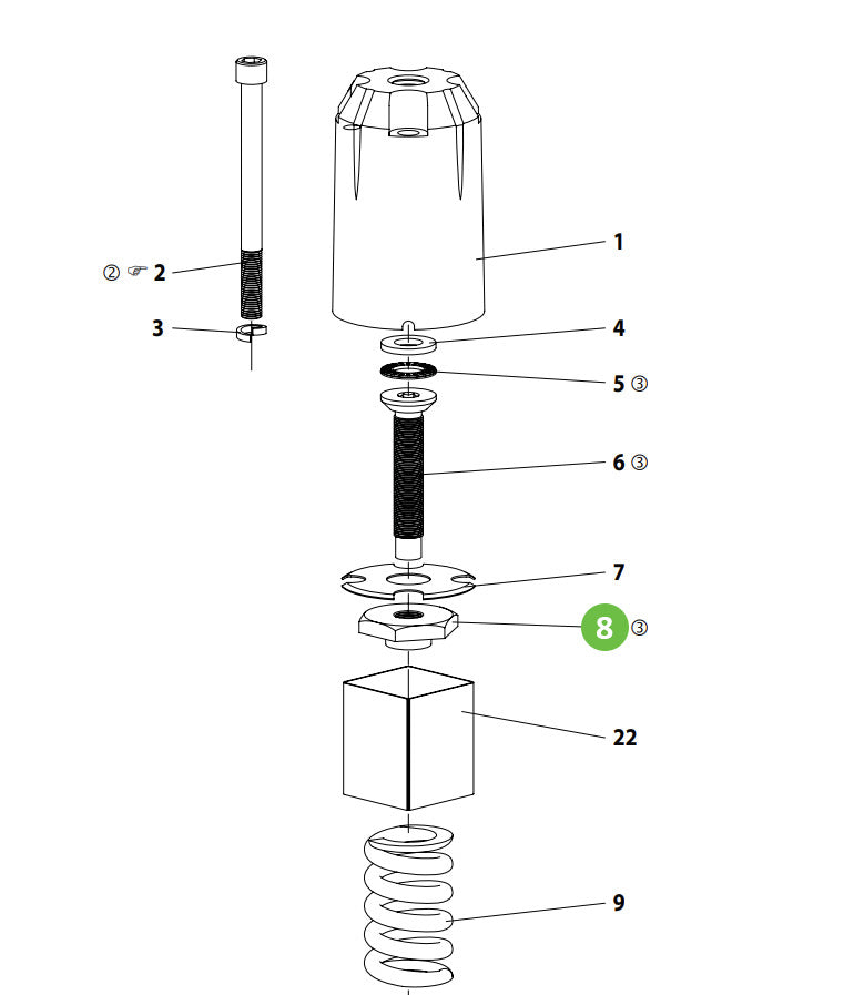 DeVilbiss 873332 Adjusting Nut