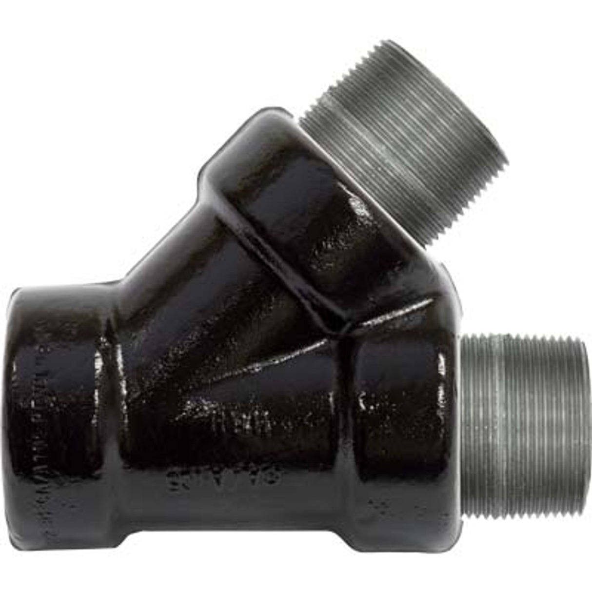 Pirate Brand - Schmidt Mfg Style, Y Fitting, 1-1/2", Forged Schedule 120 Steel w/ Schedule 80 Nipples