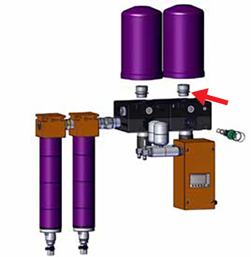 Tsunami Tower Mounting Stud / Regeneration Valve - Total Finishing Supplies