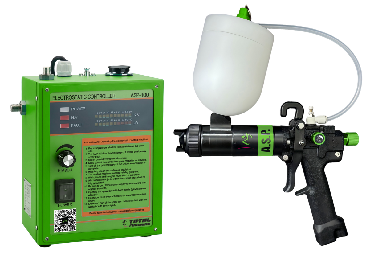 Total Finishing A.S.P. Aqua Solvent Pod — Manual Electrostatic Spray Gun