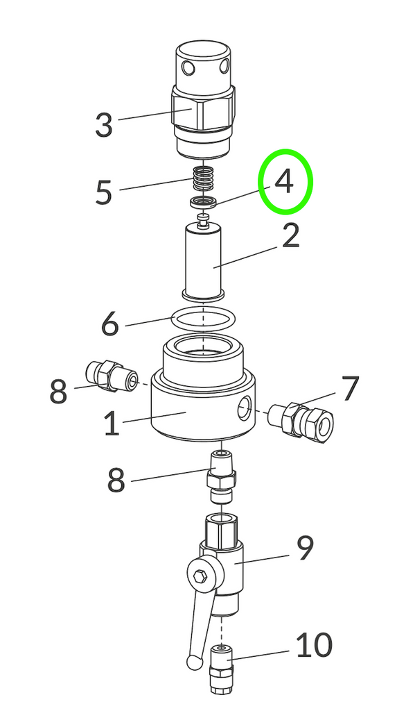 Anest Iwata Replacement Washer for High Pressure Filter - Total Finishing Supplies