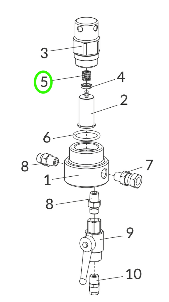 Anest Iwata Replacement Filter Spring for High Pressure Filter - Total Finishing Supplies