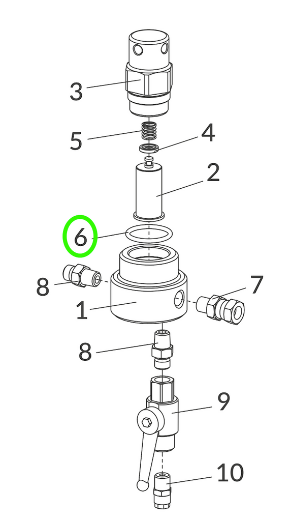 Anest Iwata Replacement O-Ring for High Pressure Filter - Total Finishing Supplies