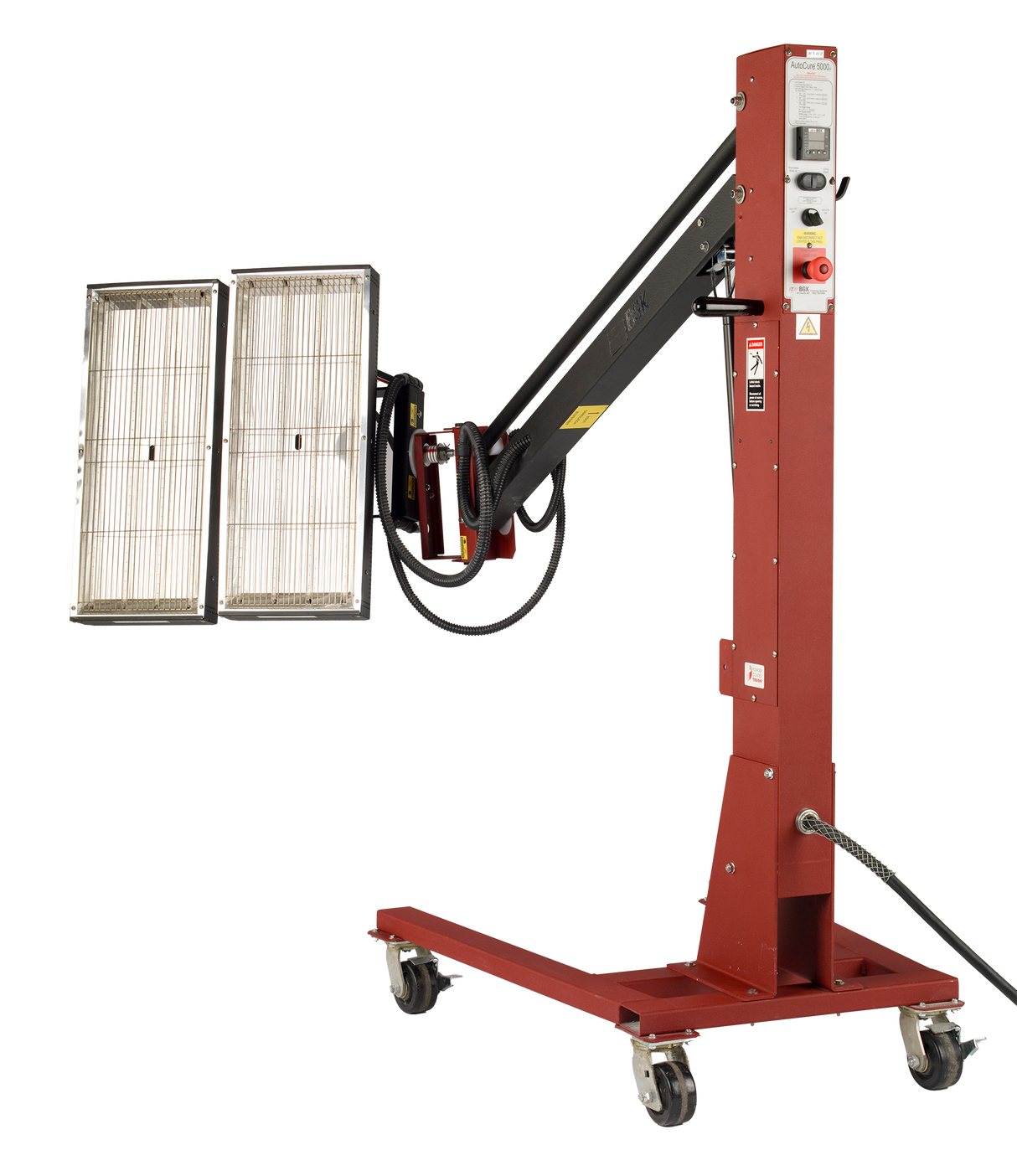BGK AutoCure 5000 Infrared Portable Curing, 4 Lamps Dual Head, 3800 Watts