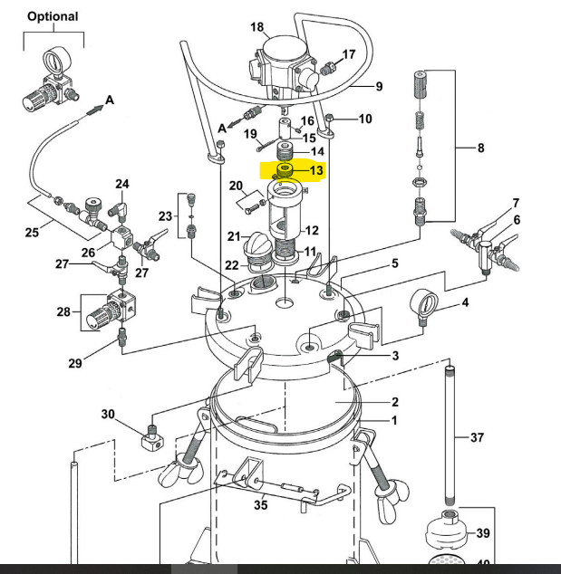 C.A. Technologies 51-289 Packing Set For Agitated Tanks
