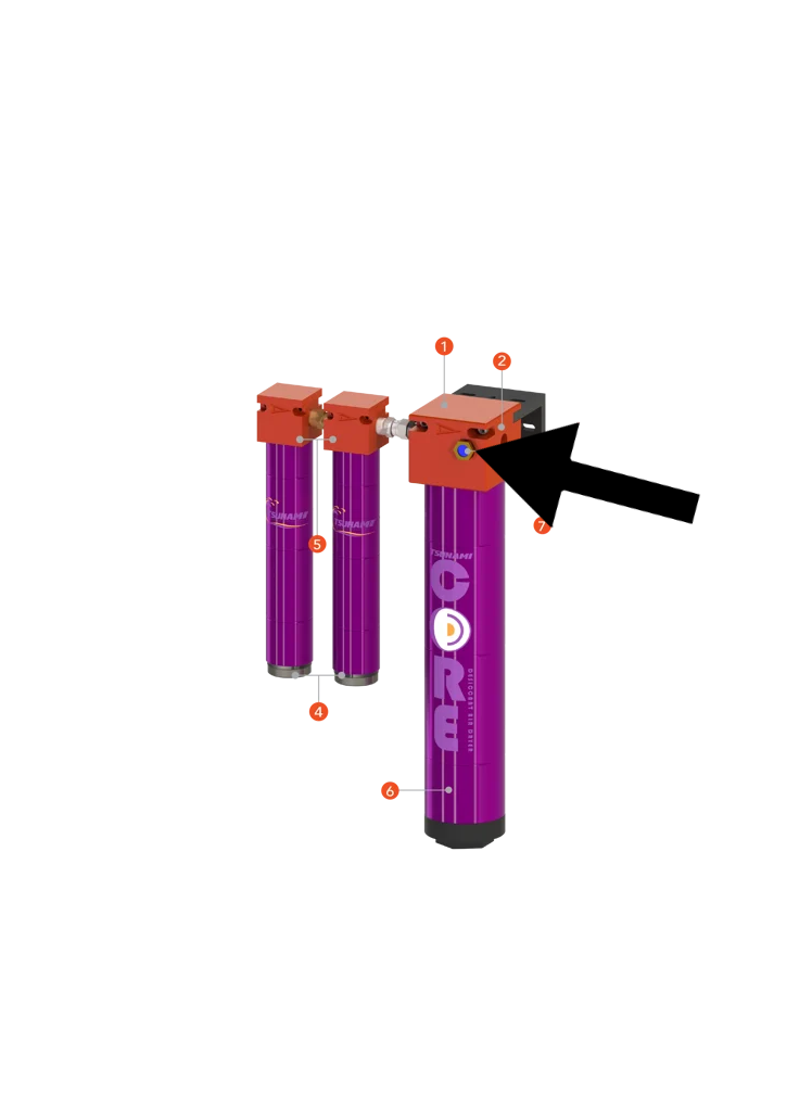 Tsunami Moisture Indicator for CORE Dryer - Total Finishing Supplies