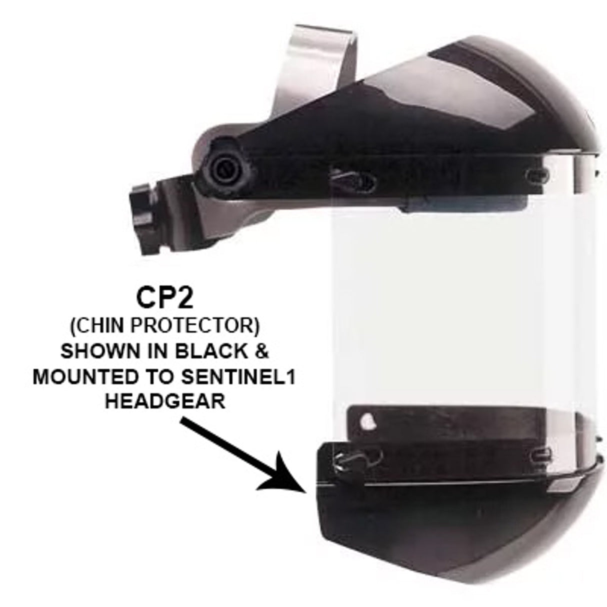 Pirate Brand - BULLARD® Chin Protector, Clear Polycarbonate Replacement for use w/ 840MX2, 840PX2, 840TX2, 840PX2W3, and 840PX2W5