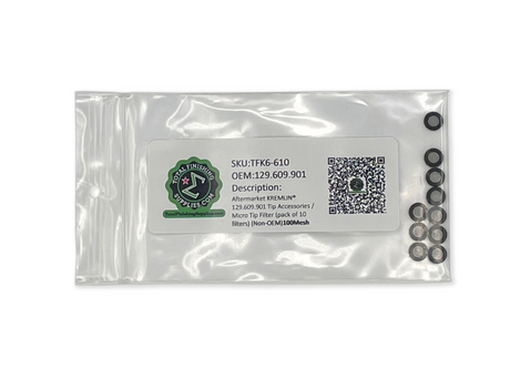Close-up of aftermarket SAMES® KREMLIN® 100 mesh micro tip filters
