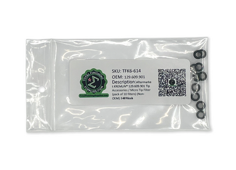 Close-up of aftermarket SAMES® KREMLIN® 140 mesh micro tip filters