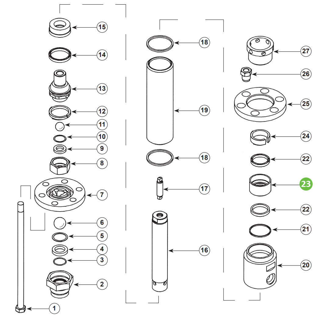 Binks 41-15927 Upper Seal Housing