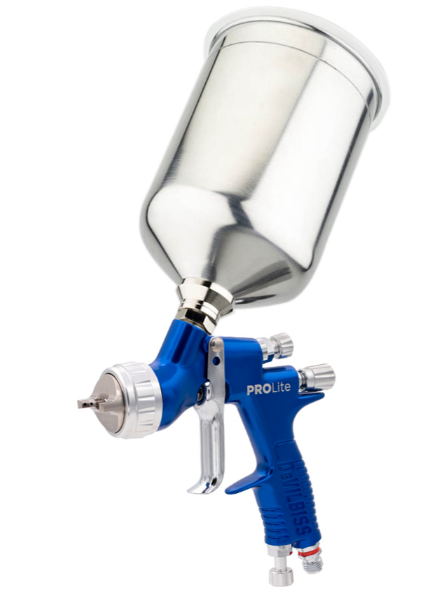 DeVilbiss ProLite Gravity Spray Gun Kit w/ 900ml Aluminum Cup - Total Finishing Supplies