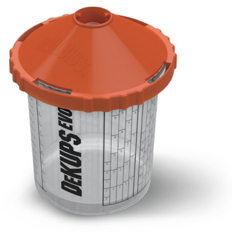 DeVilbiss DeKups EVO reusable sleeves and lid holders clear