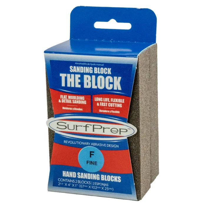 SurfPrep 1" Color Coded Hand Sanding Block