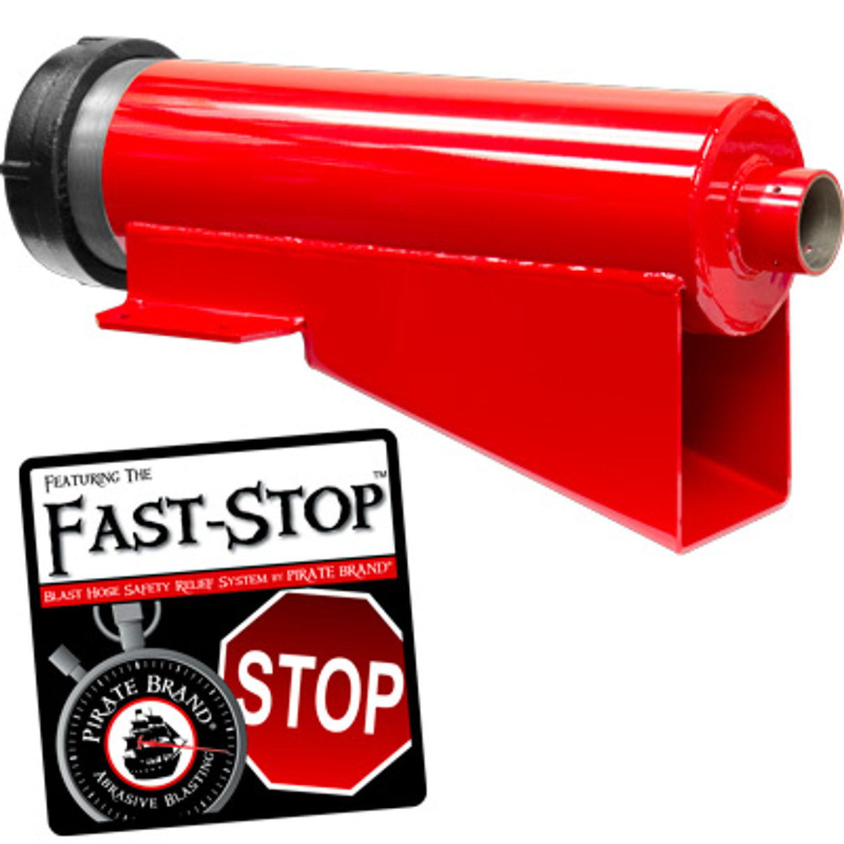 Pirate Brand - Schmidt Mfg Style, 6" Fast-Stop Diffuser Assembly w/ Urethane Cap