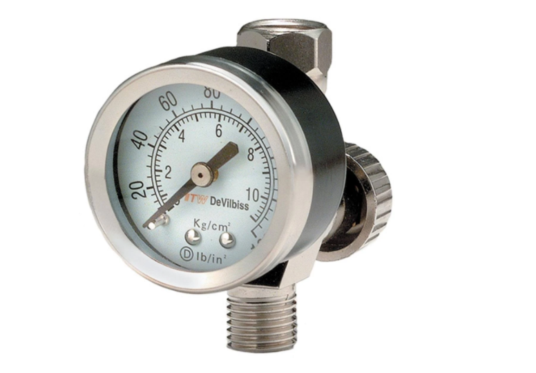 Air Adjusting Valve With Gauge - Total Finishing Supplies