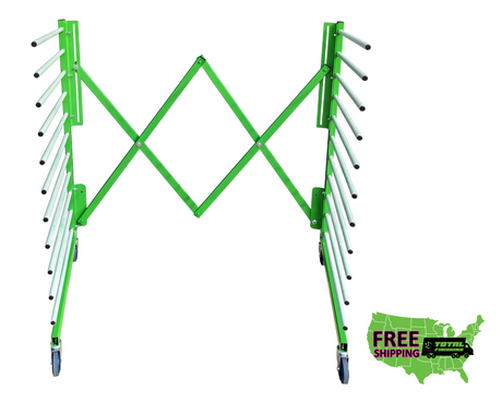 HULKrack2™ XX heavy-duty paint drying rack with free shipping graphic