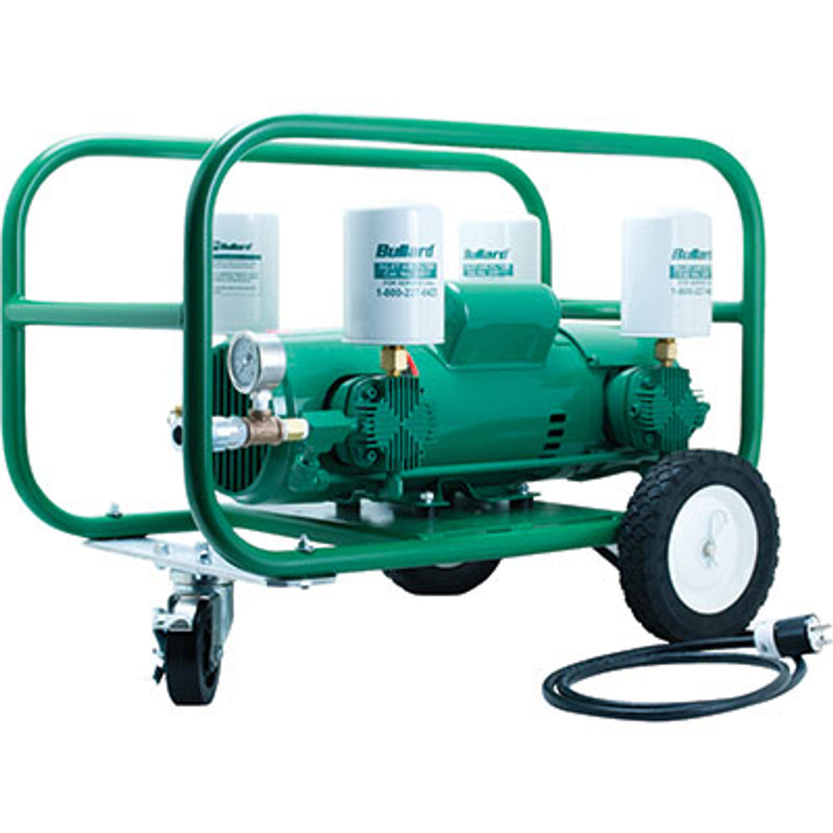 Pirate Brand - BULLARD® Ice Pump, Electric-Driven Free Air Pump, 11 CFM, 2HP Piston Driven, 1 Quick-Disconnect 1/2" Industrial Interchange Coupler, 1 Worker