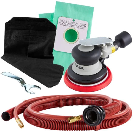 INDASA 5" Self-Generating Vacuum DA Sander, 3/32" Orbit