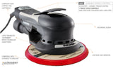 INDASA Electric 5" Vacuum Ready Sander, 3/16" Random Orbit