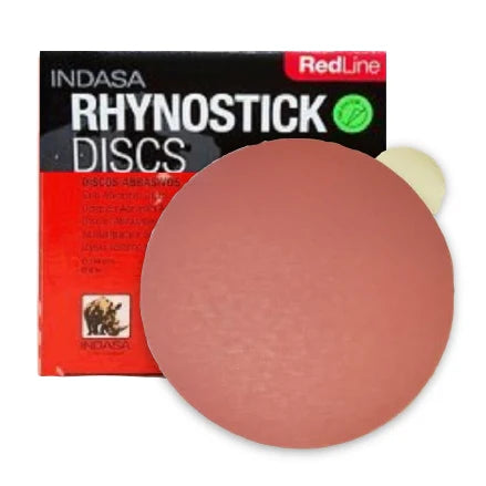 INDASA 6" Rhynostick RedLine PSA Solid Sanding Discs, 600 Series