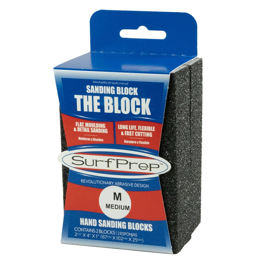 SurfPrep 1" Color Coded Hand Sanding Block