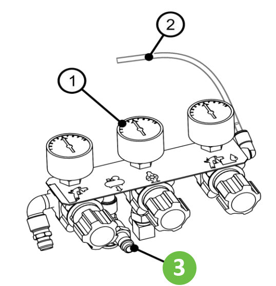 Binks MPV-10 QD Stem 1/4" Female