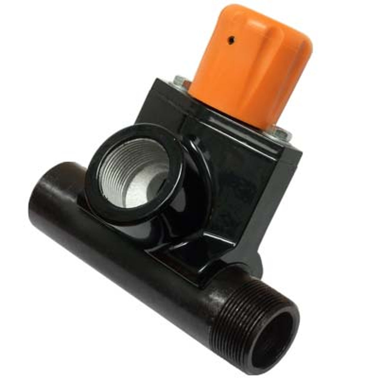 Pirate Brand - MPV Abrasive Metering Valve, 1", Urethane Sleeve, 1-1/4" NPT Blast Pot Connection, 1" Female NPT x  1-1/2" Male NPT Nipple