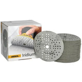 Mirka Iridium 5" 89-Hole Grip Sanding Discs, 24-5MH Series