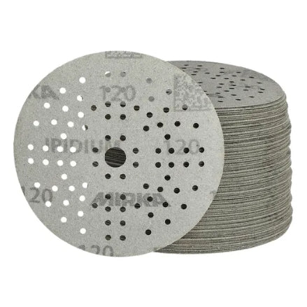 Mirka Iridium 5" 89-Hole Grip Sanding Discs, 24-5MH Series