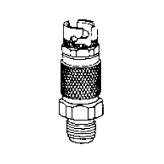 DeVilbiss P-HC-4808-1 Quick Disconnect, 3/8" NPS (M)