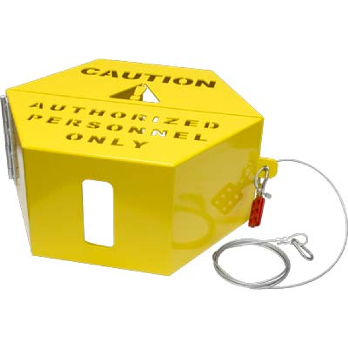 Pirate Brand - Closure, Lock Out Tag Out Assembly, Light-Weight Aluminum, Powder Coated Safety Yellow