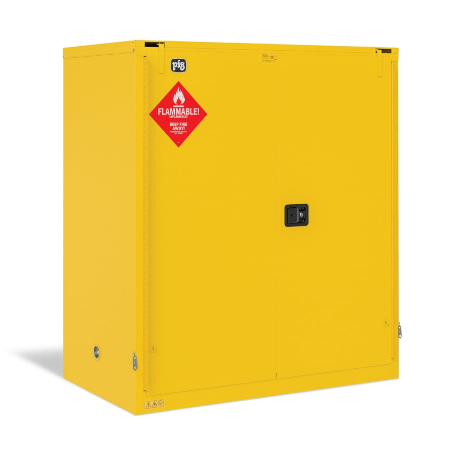 120-Gallon Flammable Storage Safety Cabinet - Self-Closing Doors 59" W x 34" D x 65" H