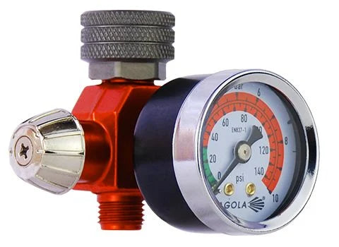 Sagola RC1 Air Flow Regulator with Analogue Pressure Gauge - Total Finishing Supplies