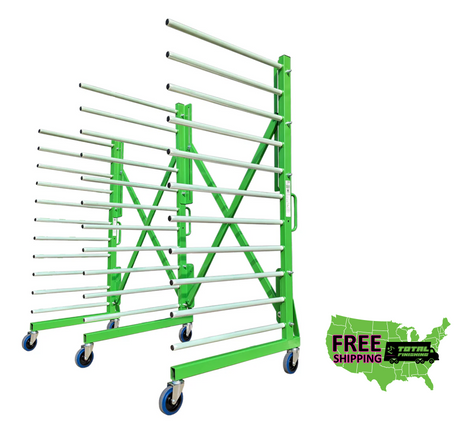 HULKrack2™ 3XL heavy-duty paint drying rack with free shipping graphic