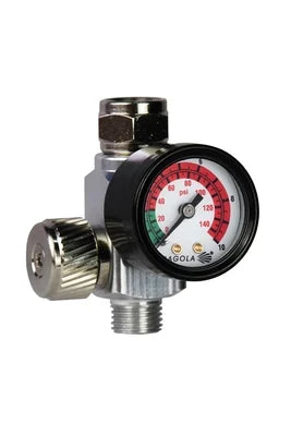 Sagola RC2 Air Flow Regulator w/ Analogue Pressure Gauge - Total Finishing Supplies