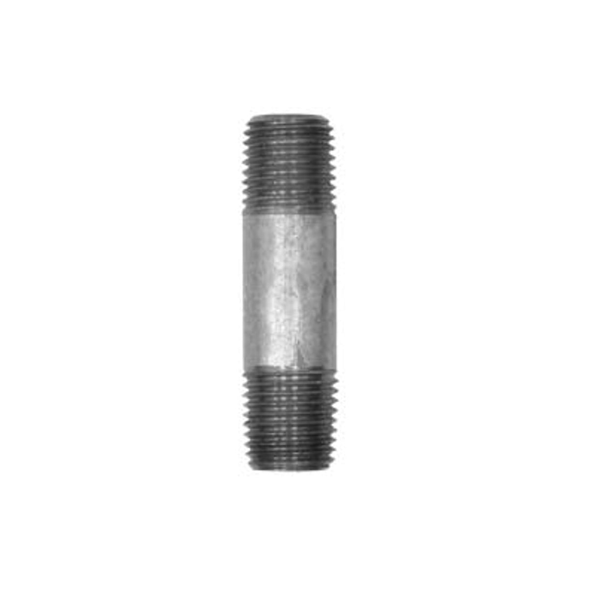 Pirate Brand - CLEMCO/ZERO, Nipple, TBE, Schedule 80, Galvanized, 1/4" x 2"