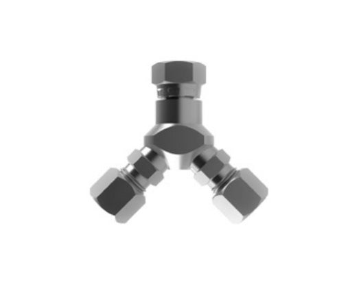 Hosco SST Stainless Steel Fittings and Adaptors, Circulation Adaptor, Y Adaptor, Female Straight x Tube Fitting