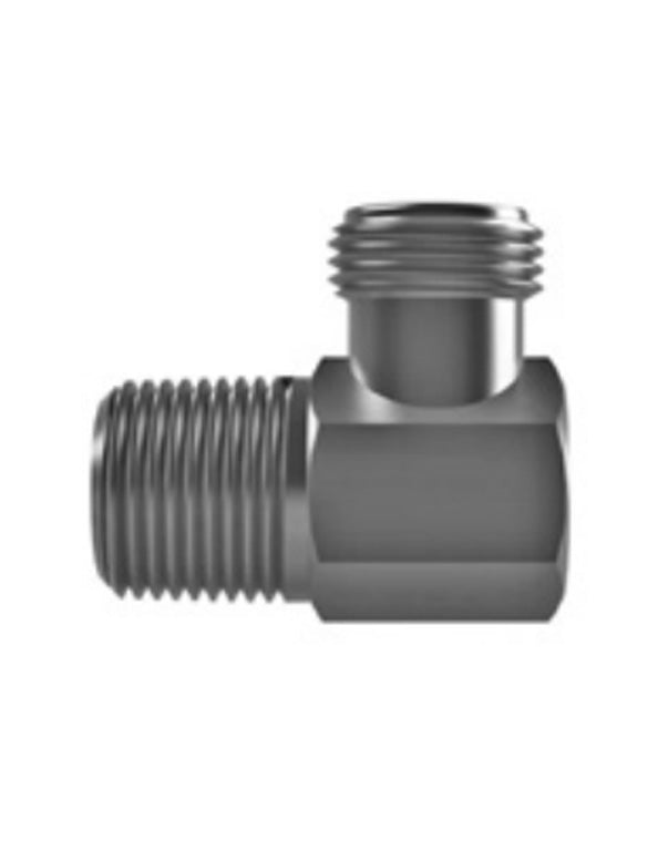 Hosco SST Stainless Steel Fittings and Adaptors, Thread x Thread Elbow, Male Tapered x Male Straight 90°