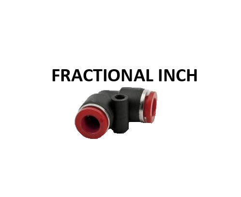Hosco Push to Connect Fittings, Fractional Inch, PTC Union Elbow (Various Size Options)