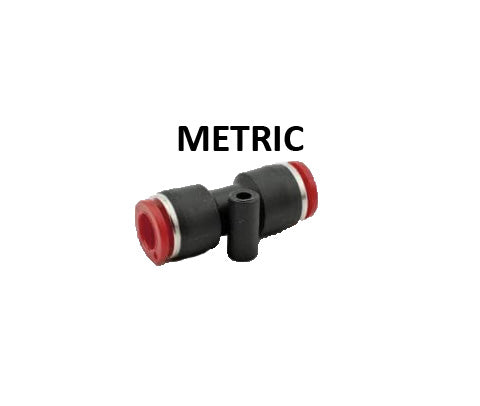 Hosco Push to Connect Fittings, Metric, PTC Union Straight (Various Size Options)
