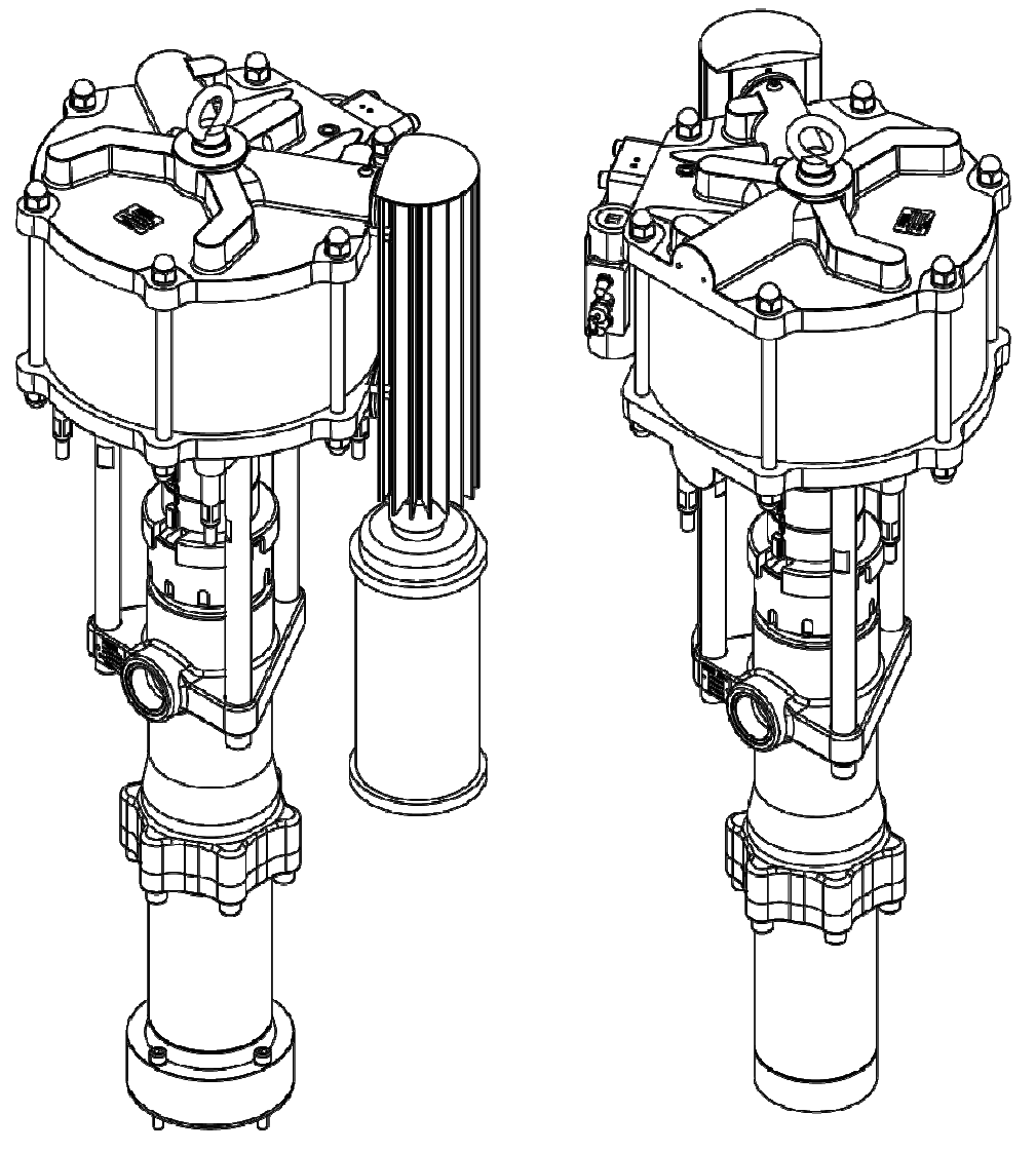 Binks MX88023PU-XXX Bare Pump Assembly