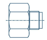 Sagola Brass Threaded Connector - Female to Male / Male to Female